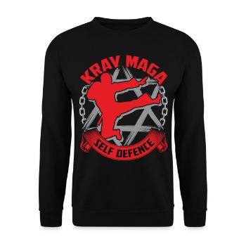 Krav Maga - Sweat-shirt Unisexe - noir - Devant - Alina (178cm) & Michal (187cm)