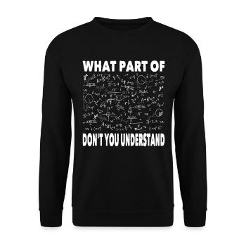 Mathematik Mathe Aufgaben Mathematiker Geschenk - Unisex Pullover - Schwarz - Vorne - Alina (178cm) & Michal (187cm)