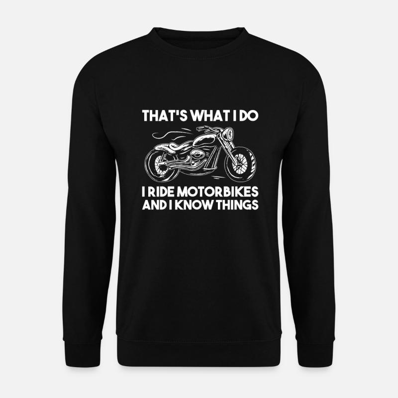I love motorbikes - Unisex Sweatshirt - black