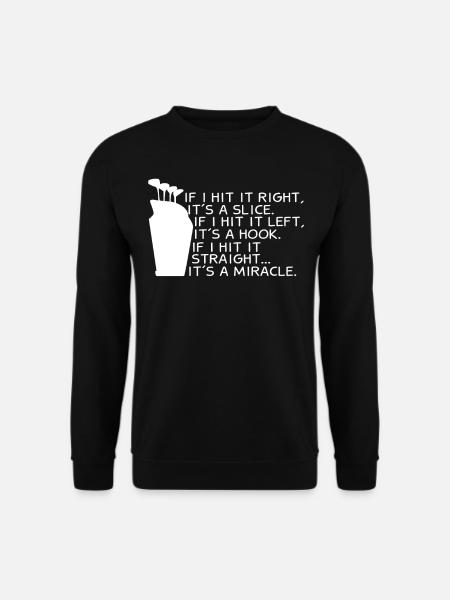Lustiges Golf Sprüche Geschenk Golfen Golfer - Unisex Pullover - Schwarz