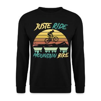 Bike bike - Unisex Sweatshirt - black - Front - Alina (178cm) & Michal (187cm)