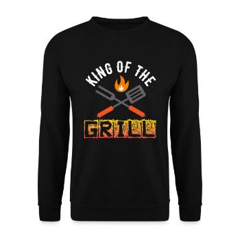 King of the Grill - Sweat-shirt Unisexe - noir - Devant - Alina (178cm) & Michal (187cm)