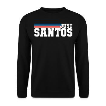 Santos - Unisex Sweatshirt - black - Front - Alina (178cm) & Michal (187cm)