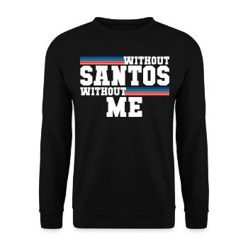 Santos - Unisex Sweatshirt - black - Front - Alina (178cm) & Michal (187cm)