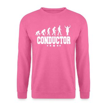 evolution of conductor - Unisex Sweatshirt - pink - Front