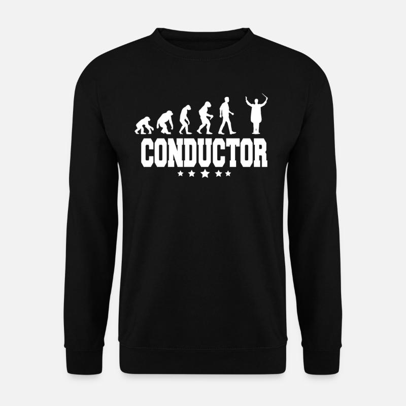 evolution of conductor - Unisex Pullover - Schwarz