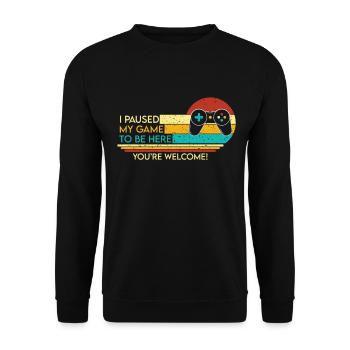 Jeux - Sweat-shirt Unisexe - noir - Devant - Alina (178cm) & Michal (187cm)