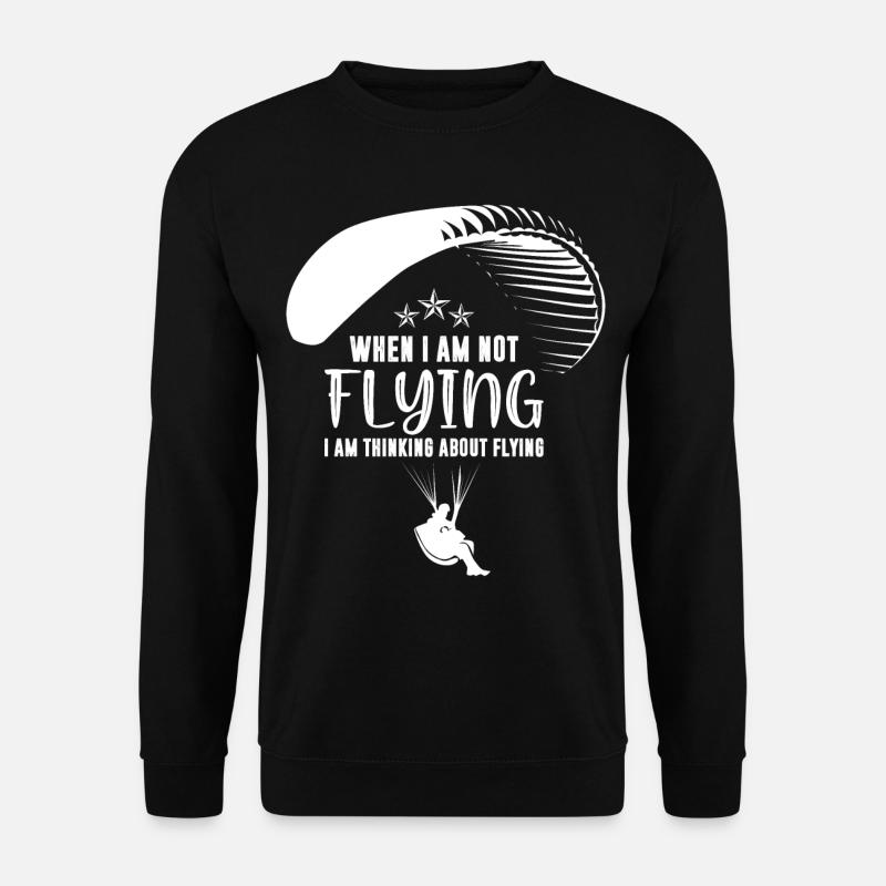 Paragleiten Tandemflug Paragleiter Geschenk - Unisex Pullover - Schwarz