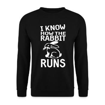 Denglisch proverbs proverb gift - Unisex Sweatshirt - black - Front - Alina (178cm) & Michal (187cm)
