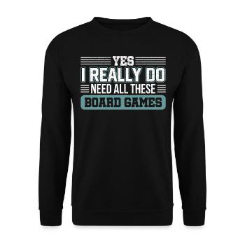 Cadeau de jeu de société Gamer RPG - Sweat-shirt Unisexe - noir - Devant - Alina (178cm) & Michal (187cm)