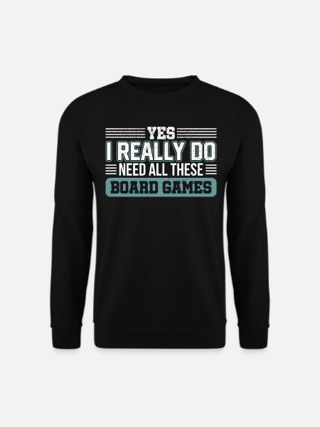 Gamer RPG Brettspiel Geschenk - Unisex Pullover - Schwarz