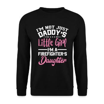 Fire brigade girl - Unisex Sweatshirt - black - Front - Alina (178cm) & Michal (187cm)