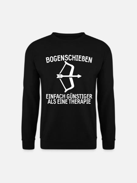 Bogensport Bogenschiessen Langbogen Geschenk - Unisex Pullover - Schwarz