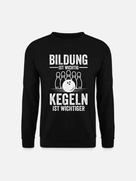 Kegeln Kegelbahn Kegelverein Geschenk - Unisex Pullover - Schwarz