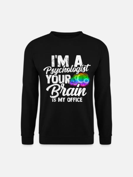 Psychologue thérapeute cerveau psyché Freud - Sweat-shirt Unisexe - noir