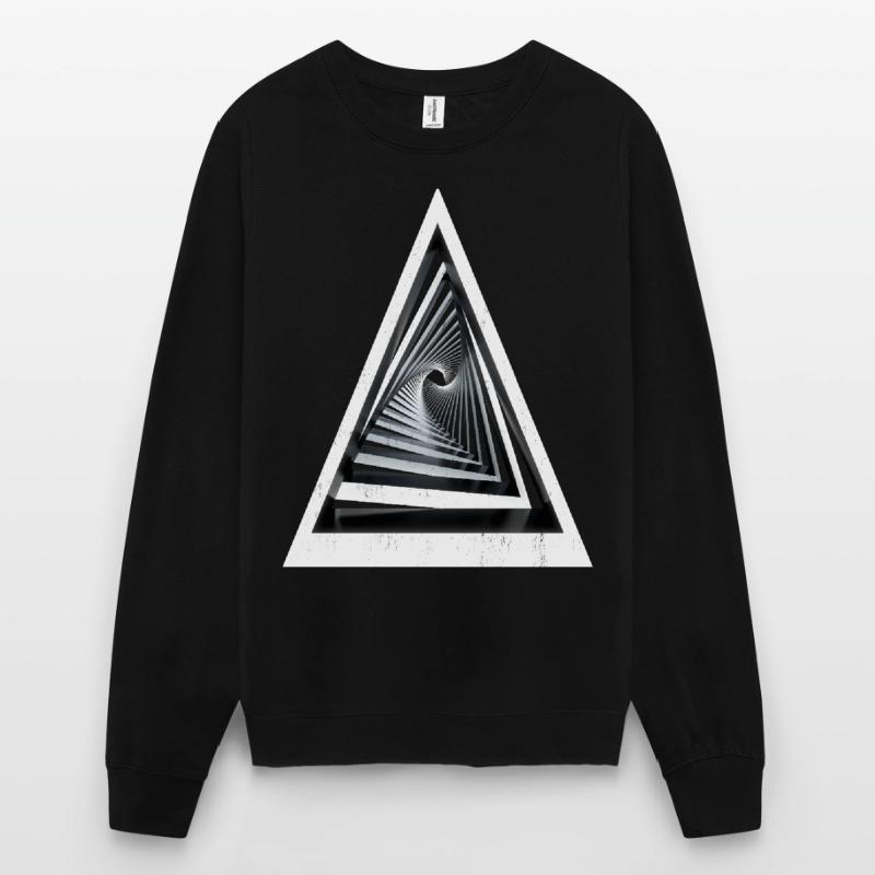Triangles 3D - Effet 3D Sweat-shirt Unisexe