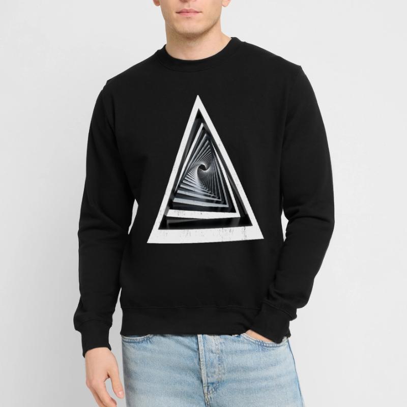Triangles 3D - Effet 3D Sweat-shirt Unisexe