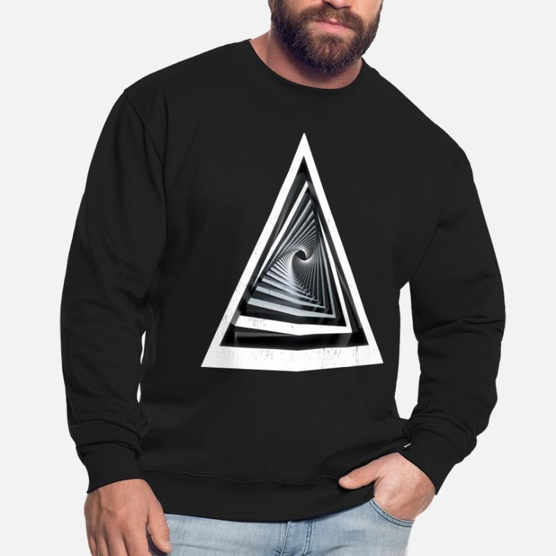 Triangles 3D - Effet 3D Sweat-shirt Unisexe