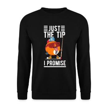 Just the Tip of Billiards - Unisex Sweatshirt - black - Front - Alina (178cm) & Michal (187cm)