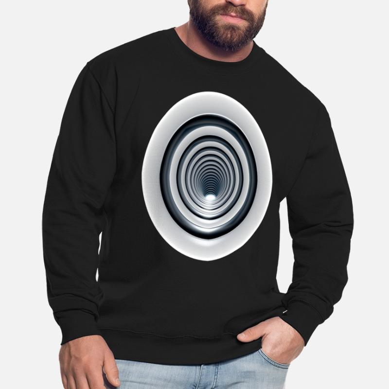 3D-Vortex Effect mit Wirbel / 3D Effekt Strudel Unisex Pullover