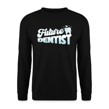 Cadeau de dentiste de dentisterie des dents - Sweat-shirt Unisexe - noir - Devant - Alina (178cm) & Michal (187cm)