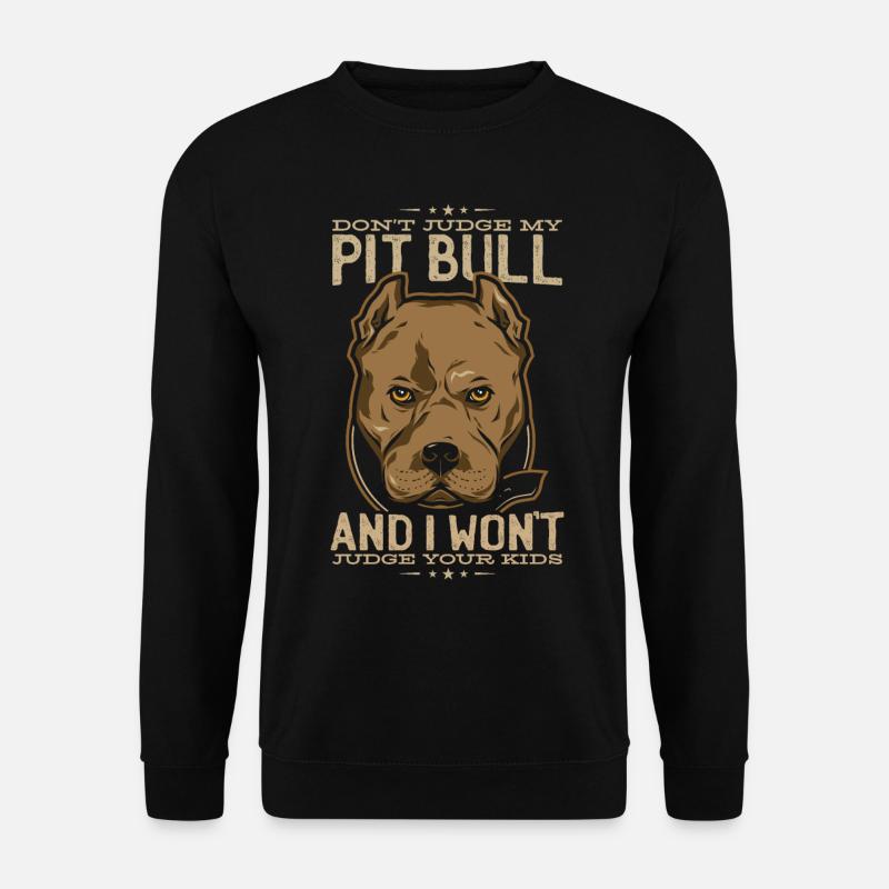 Pitbull Pitbull Hunde Pitbull Kleidung - Unisex Pullover - Schwarz