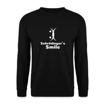 Mathe Mathematik Mathelehrer Schrödingers smile - Unisex Pullover - Schwarz - Vorne - Alina (178cm) & Michal (187cm)