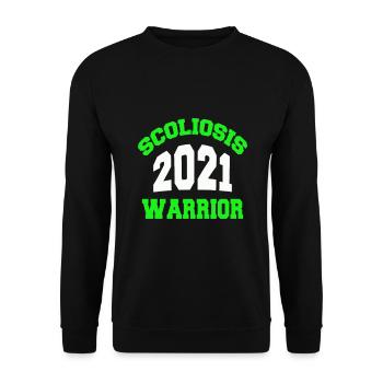 Scoliosis Fighter 2021 - Unisex Sweatshirt - black - Front - Alina (178cm) & Michal (187cm)