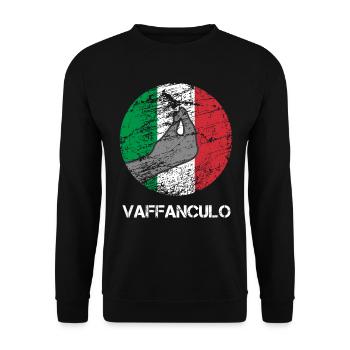 Vaffanculo italien ü Italie Cadeau - Sweat-shirt Unisexe - noir - Devant - Alina (178cm) & Michal (187cm)