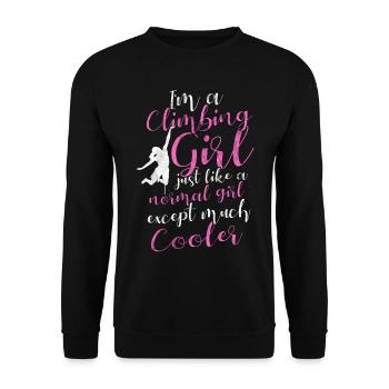 Montée - Sweat-shirt Unisexe - noir - Devant - Alina (178cm) & Michal (187cm)