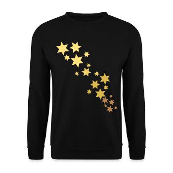 Étoiles - Sweat-shirt Unisexe - noir - Devant - Alina (178cm) & Michal (187cm)