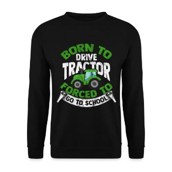tractor - Unisex Sweatshirt - black - Front - Alina (178cm) & Michal (187cm)