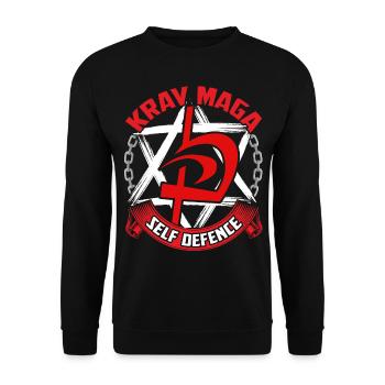 Autodéfense d'arts martiaux Krav Maga - Sweat-shirt Unisexe - noir - Devant - Alina (178cm) & Michal (187cm)