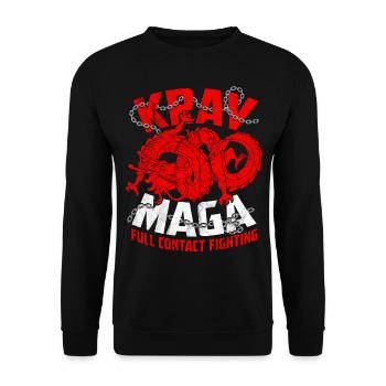 Krav Maga - Unisex Pullover - Schwarz - Vorne - Alina (178cm) & Michal (187cm)