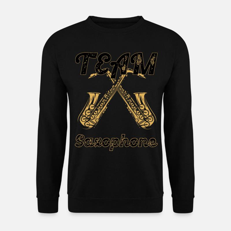 Saxophone Musiker - Unisex Pullover - Schwarz