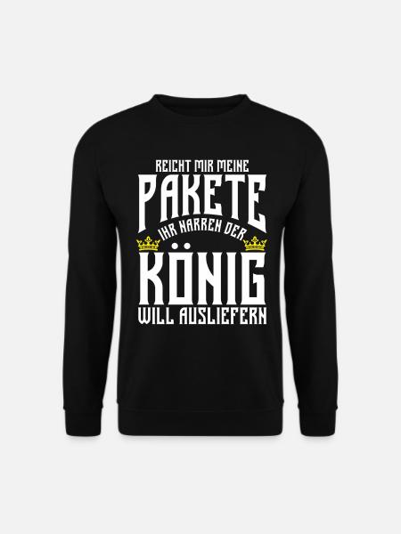 Post Postbote Paketzusteller Mitarbeiter Geschenk - Unisex Pullover - Schwarz