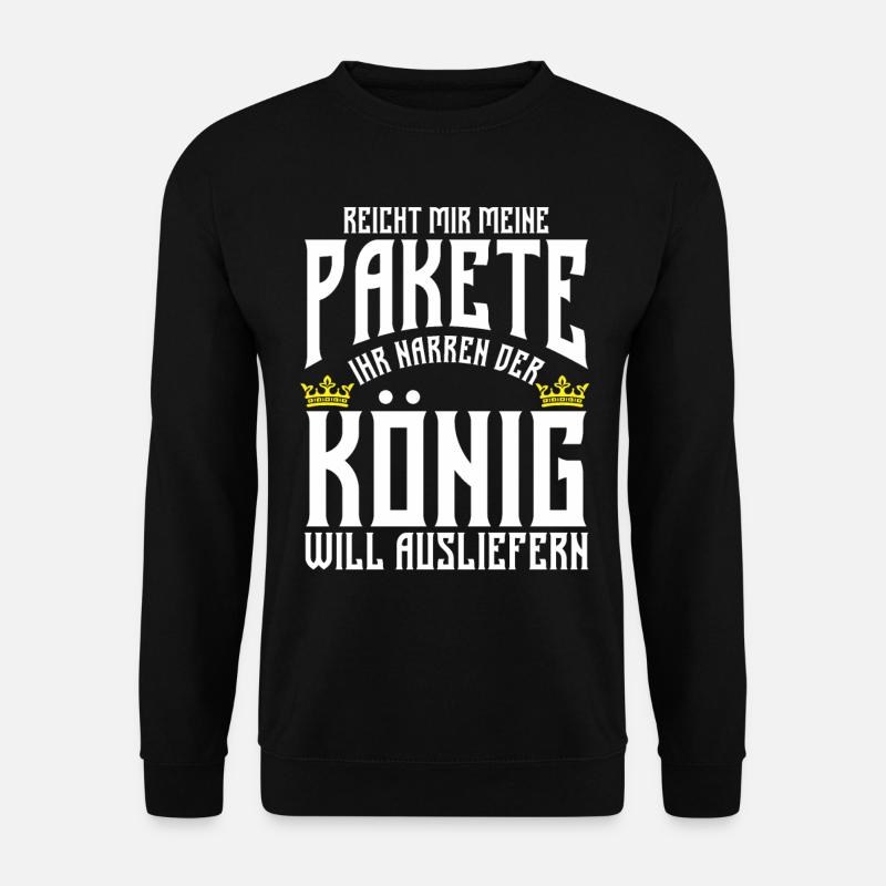 Post Postbote Paketzusteller Mitarbeiter Geschenk - Unisex Pullover - Schwarz
