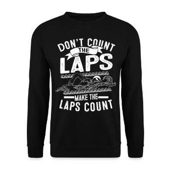 Swimming pool - Unisex Sweatshirt - black - Front - Alina (178cm) & Michal (187cm)