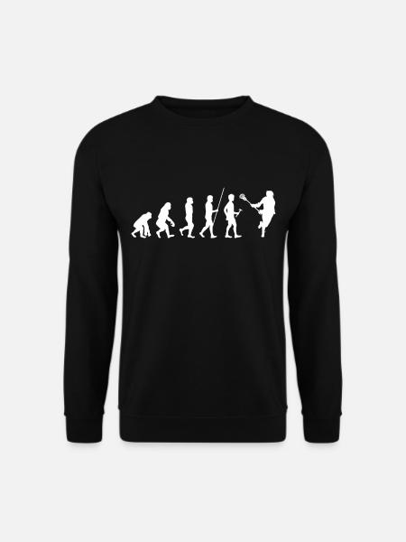 Lacrosse Crossstick Lax Player Gift - Unisex Sweatshirt - black