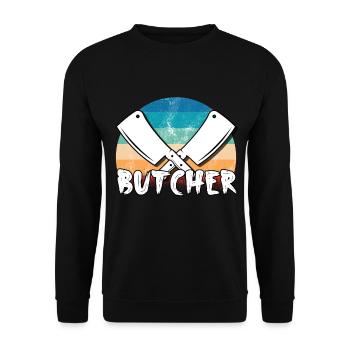 Boucher - Sweat-shirt Unisexe - noir - Devant - Alina (178cm) & Michal (187cm)