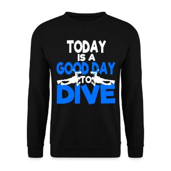 Scuba diver diver gift - Unisex Sweatshirt - black - Front - Alina (178cm) & Michal (187cm)
