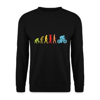 Fahrrad - Unisex Pullover - Schwarz - Vorne - Alina (178cm) & Michal (187cm)
