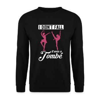 ballet - Unisex Sweatshirt - black - Front - Alina (178cm) & Michal (187cm)