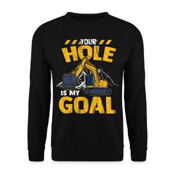 Bagger - Unisex Pullover - Schwarz - Vorne - Alina (178cm) & Michal (187cm)
