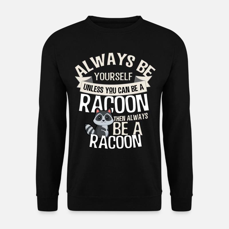 racoon - Unisex Sweatshirt - black