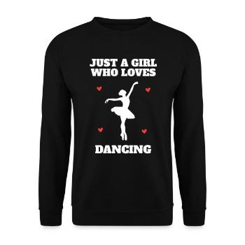Ballet Dancer Dancing For Woman Girl Gift - Unisex Pullover - Schwarz - Vorne - Alina (178cm) & Michal (187cm)
