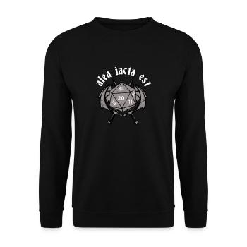 Alea Iacta Est - The die is cast - Unisex Sweatshirt - black - Front - Alina (178cm) & Michal (187cm)