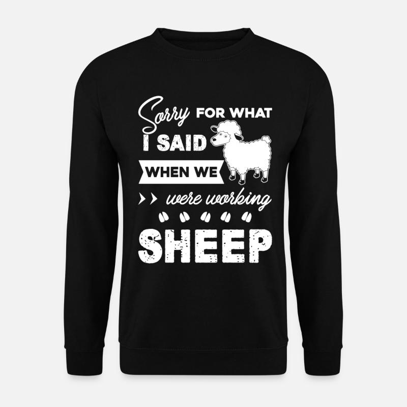 Schafe Lustige Schafe - Unisex Pullover - Schwarz