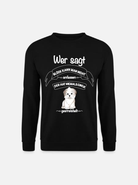 Bolonka Tshirt Bolonka Zwetna Hund Shirt T-Shirt - Unisex Pullover - Schwarz