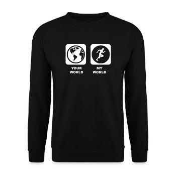 Sprinting lover - Unisex Sweatshirt - black - Front - Alina (178cm) & Michal (187cm)